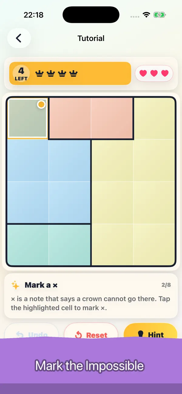 Queens: Crown Logic Puzzle
