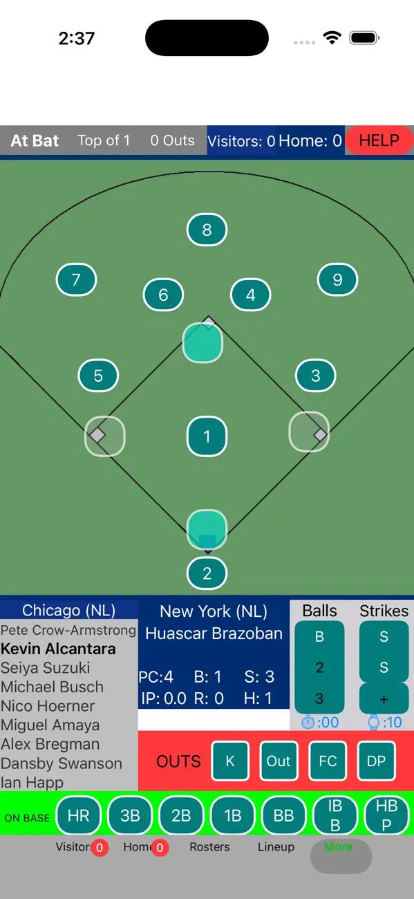 My Baseball Scorecard