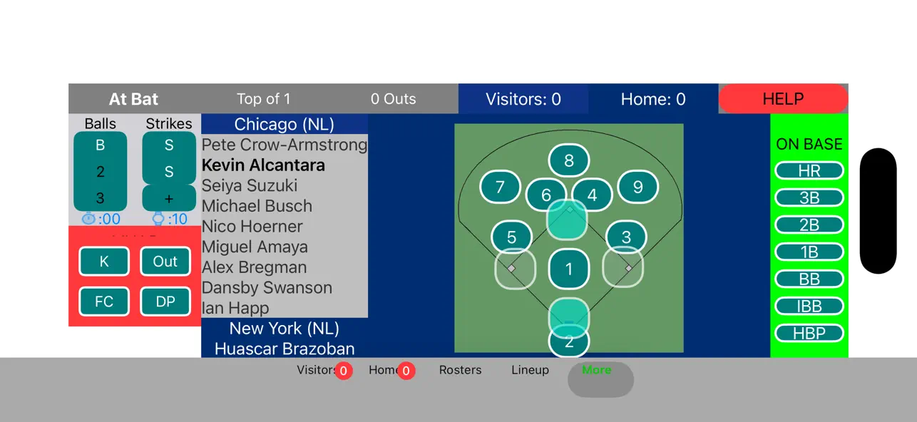 My Baseball Scorecard