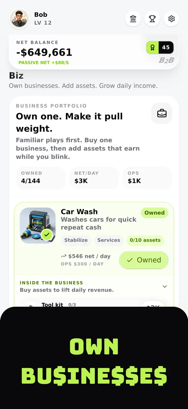 Broke to Boss: Idle Tycoon