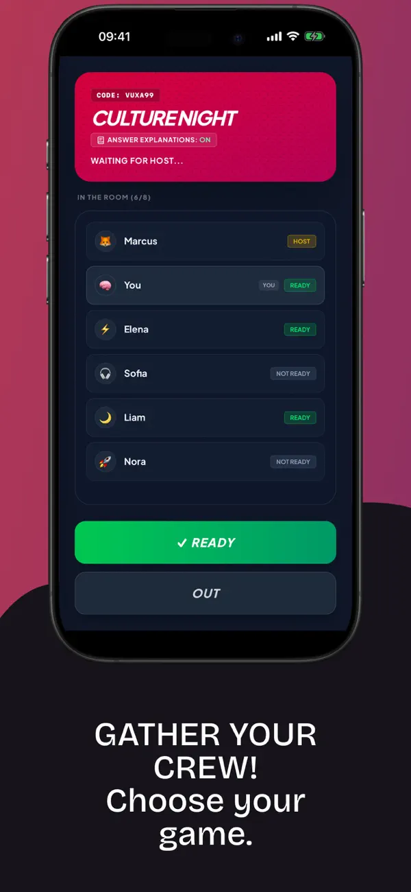 Vuxa: Multiplayer Trivia Quiz