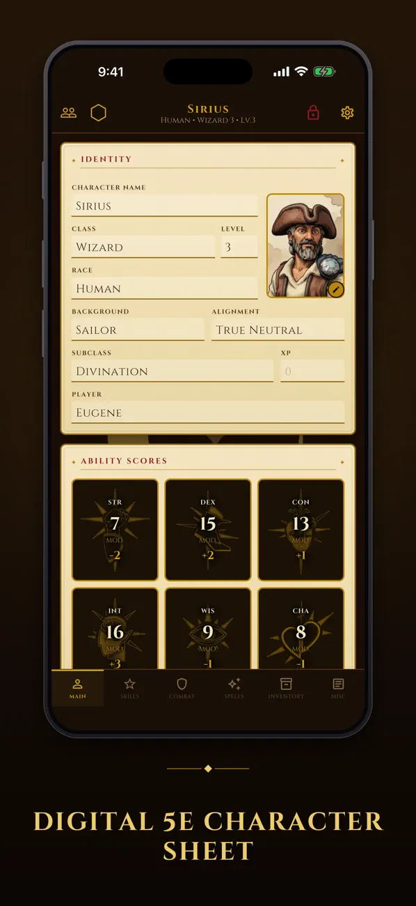 CharCraft: 5e Character Sheet