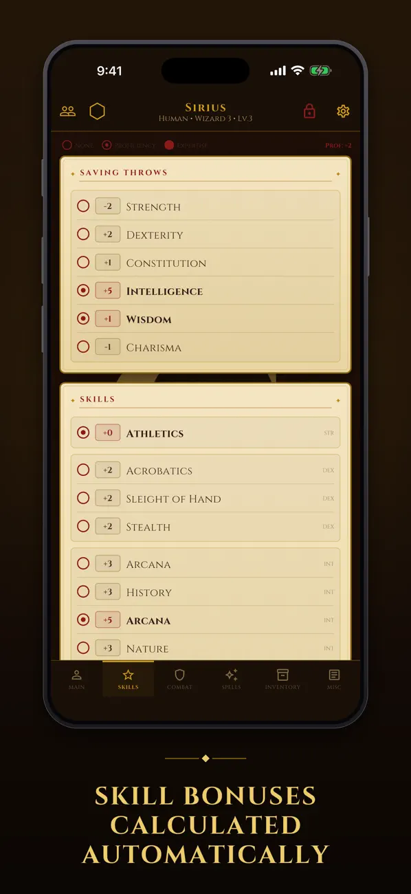 CharCraft: 5e Character Sheet