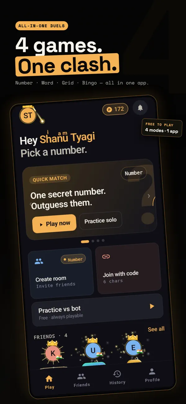 NumClash — 4 Brain Duels