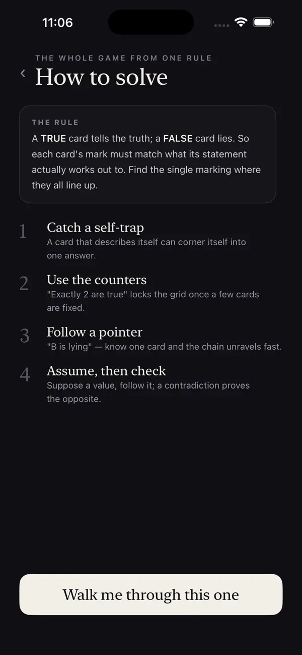 Liars Grid: Daily Puzzle