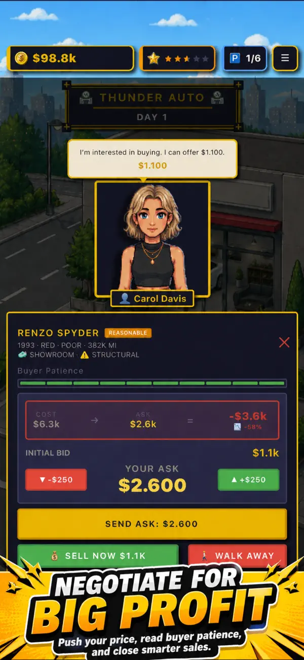 Car Dealer Story: Idle Tycoon