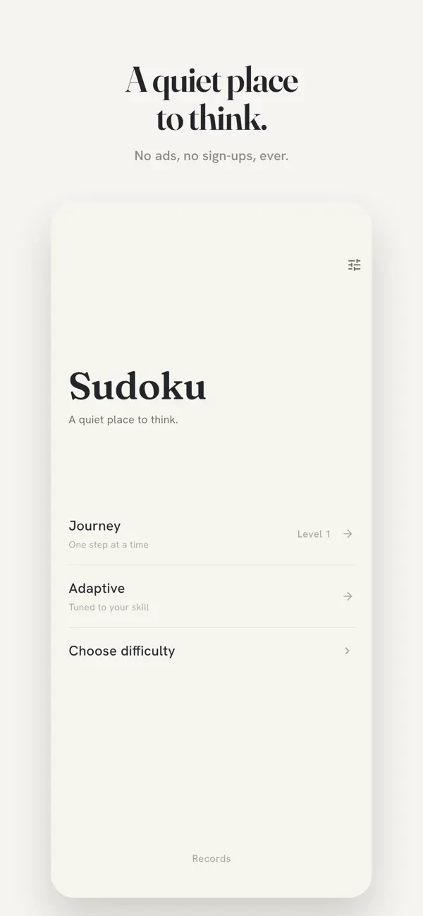 Sudoku - Quiet