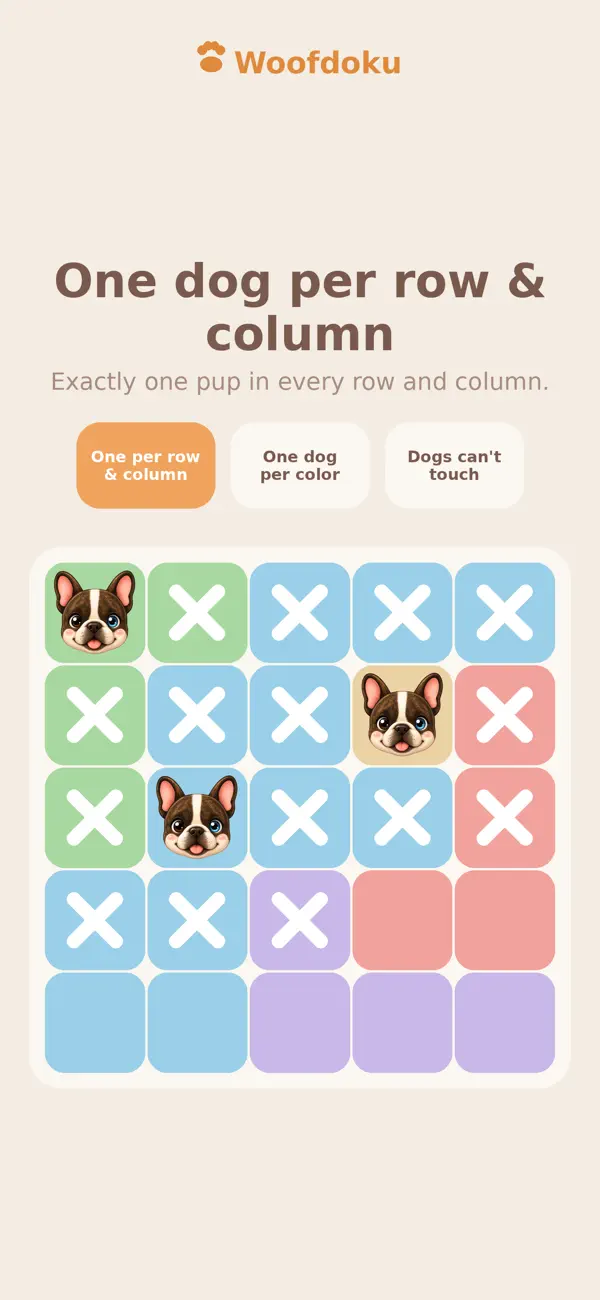 Woofdoku - Brain Puzzle Game