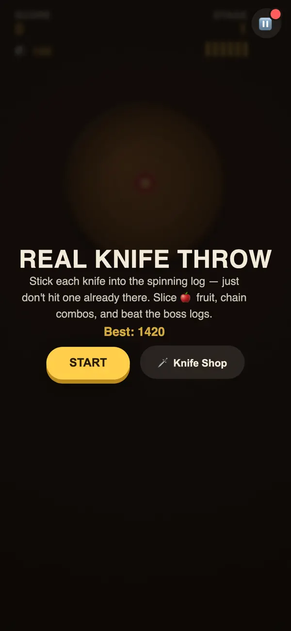 Real Knife Throw