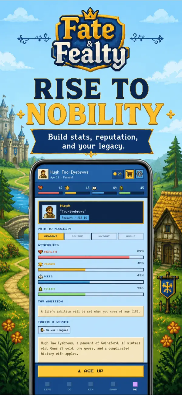 Fate & Fealty: Life Sim