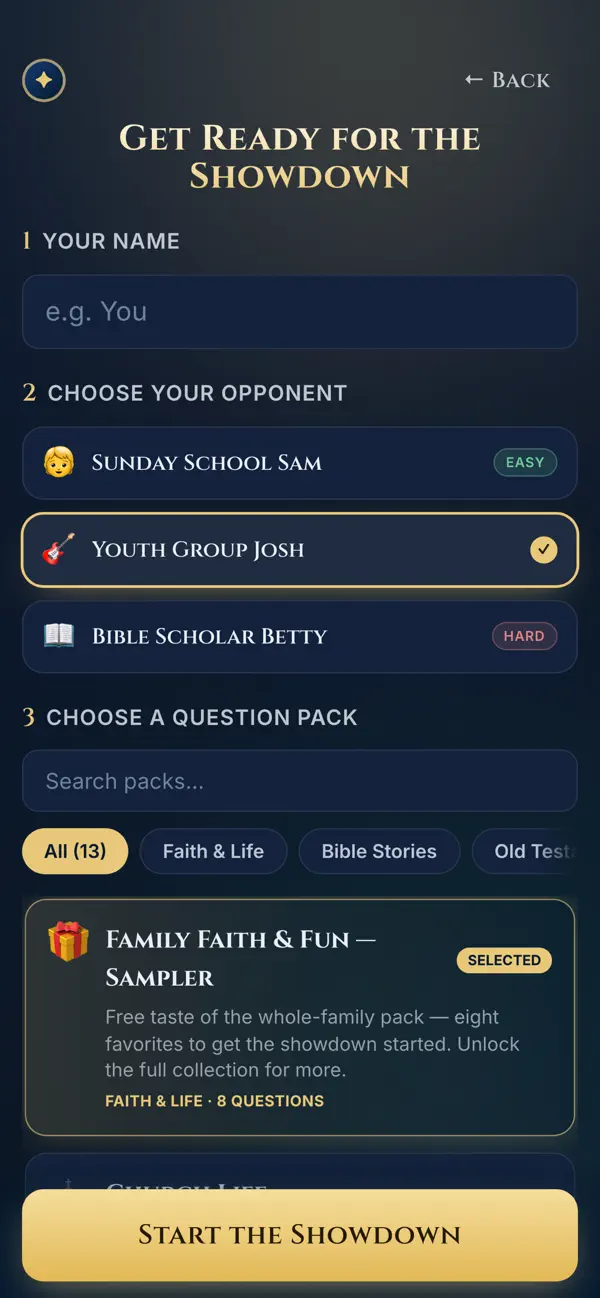 Faith Family Showdown