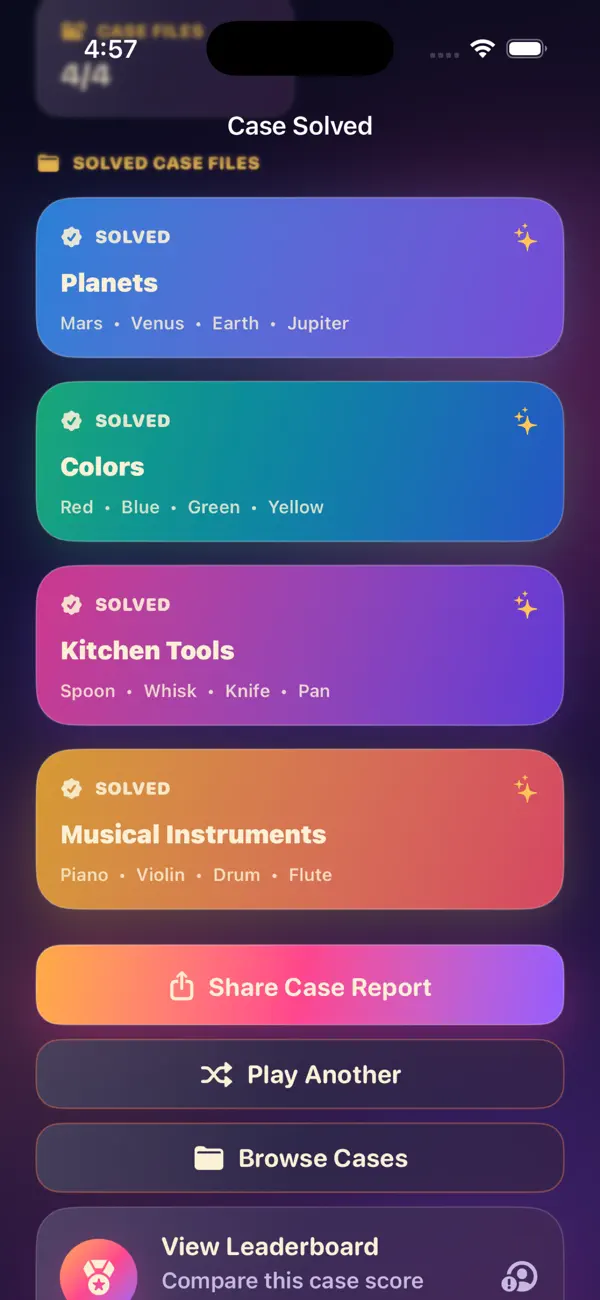 Case Words