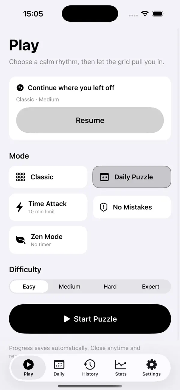 Pure Sudoku Daily