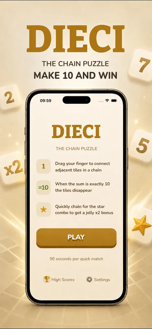 Dieci: chain puzzle