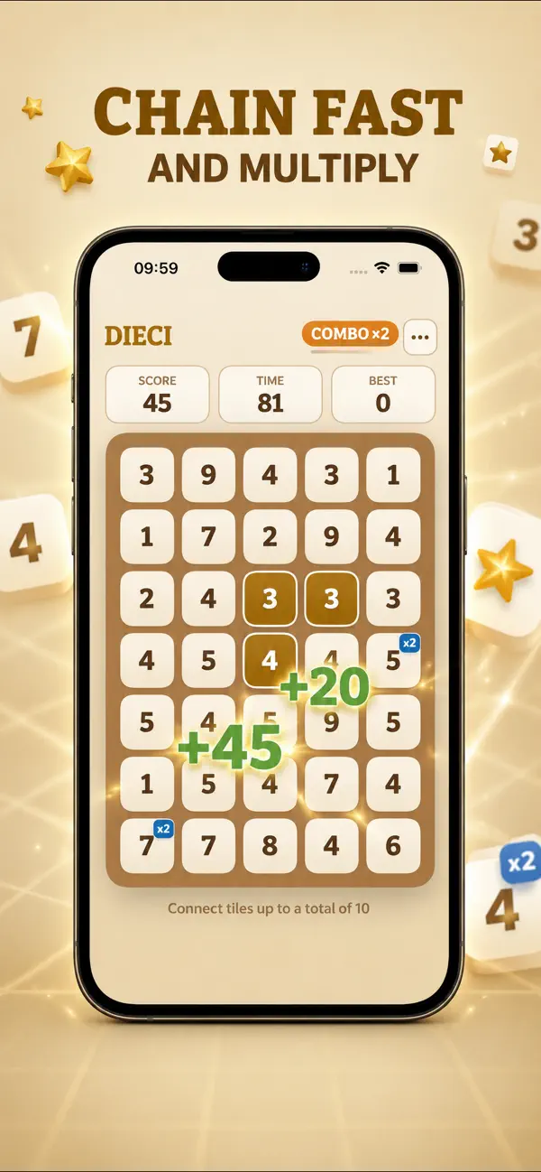 Dieci: chain puzzle