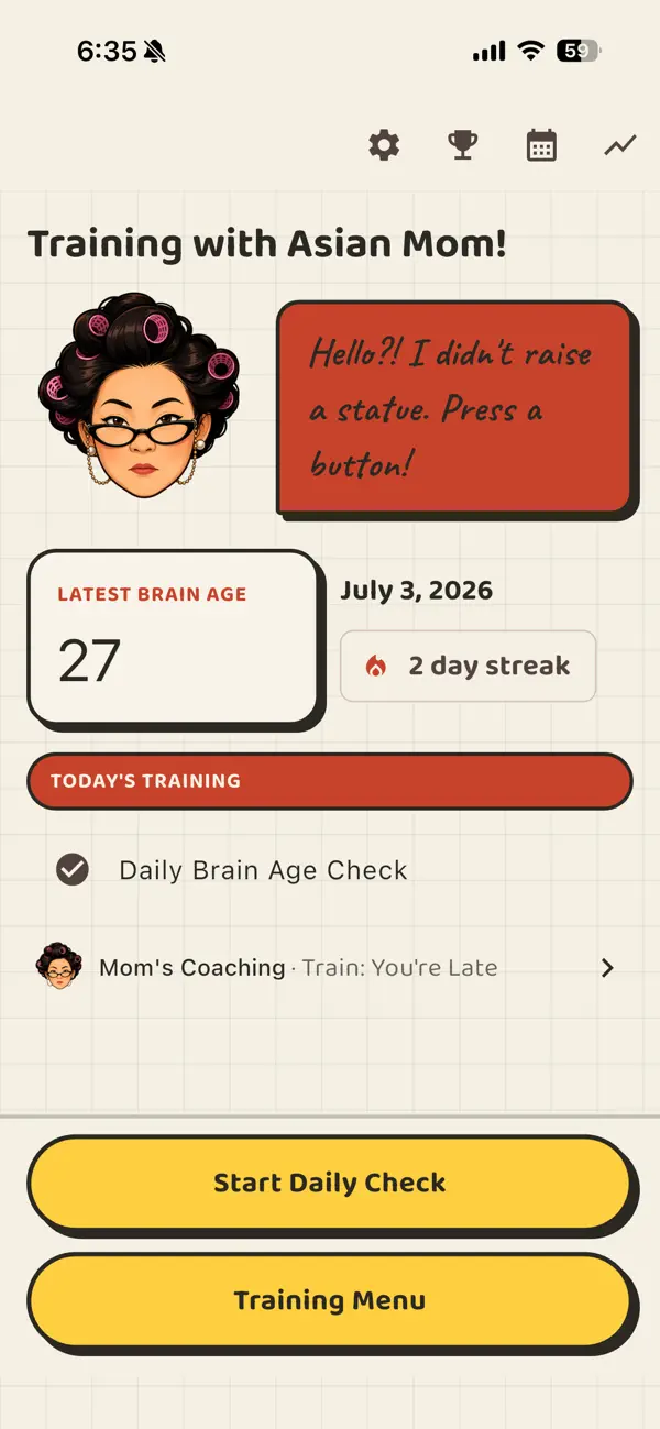 Training with Asian Mom!