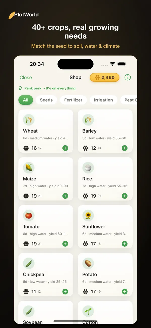 PlotWorld: Farm the Earth
