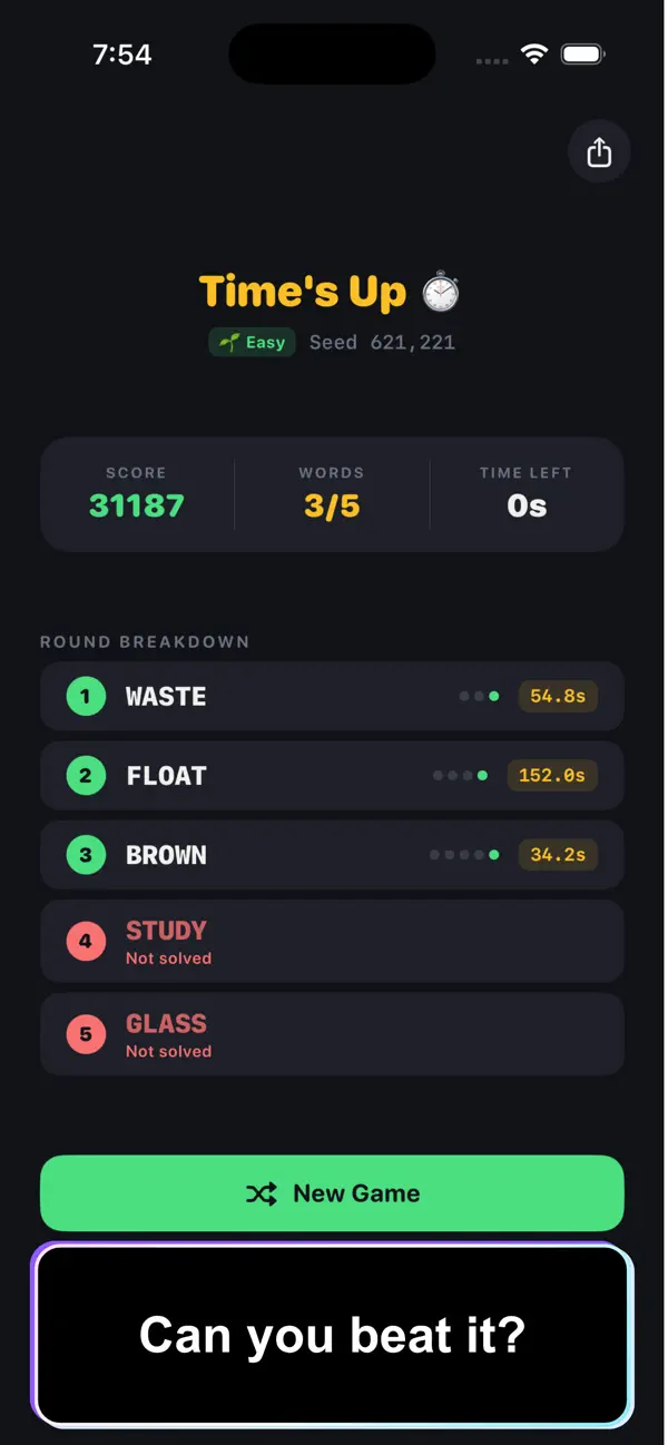 Word Rush: Beat the Clock