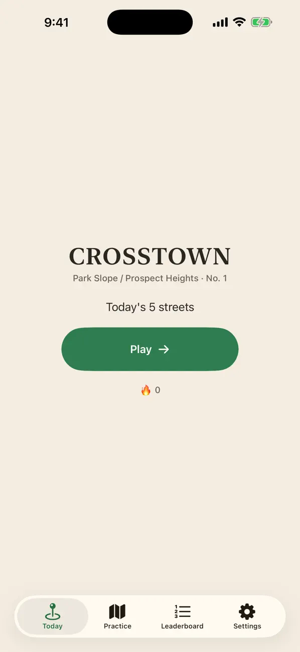 Crosstown: Daily Street Puzzle