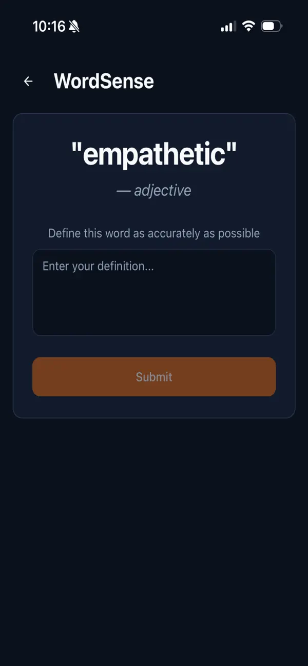 WordSense Game