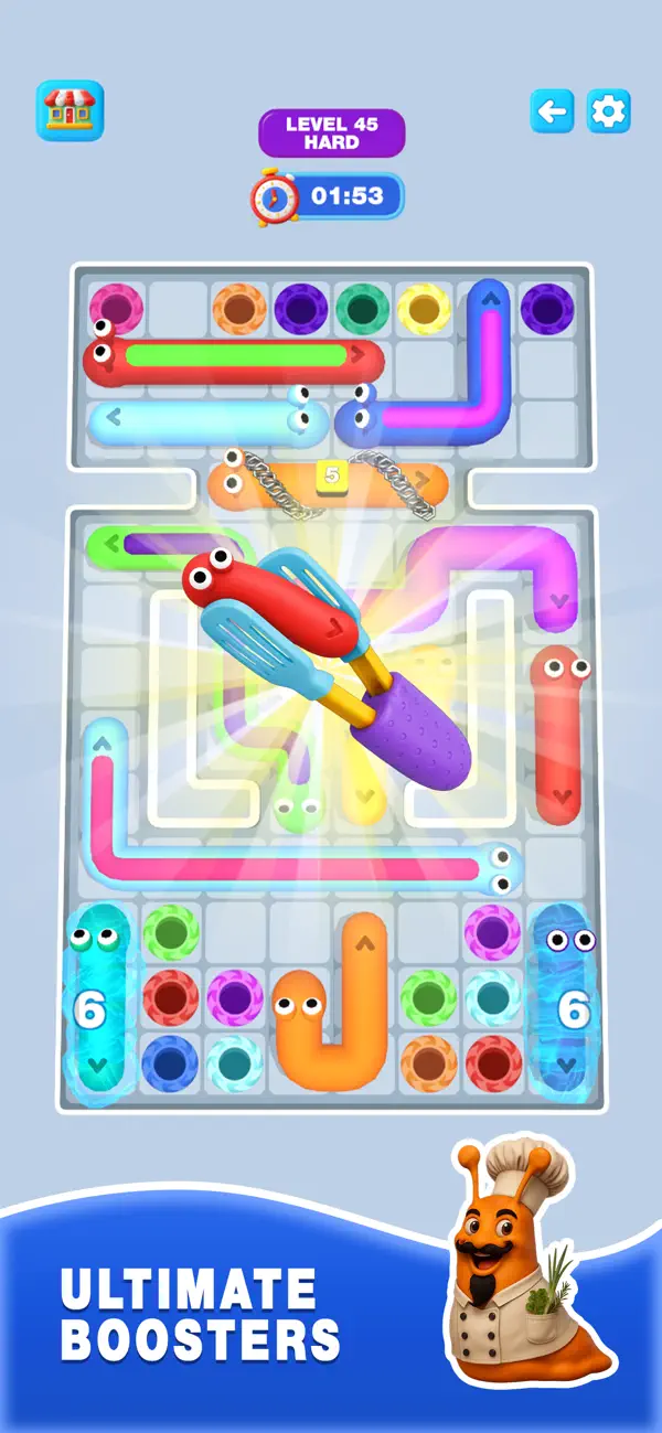 Snail In Hole - Puzzle Game