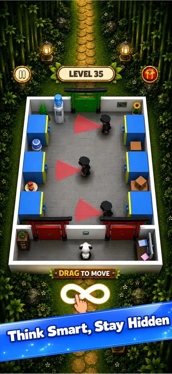 Panda Escape: Hide & Seek