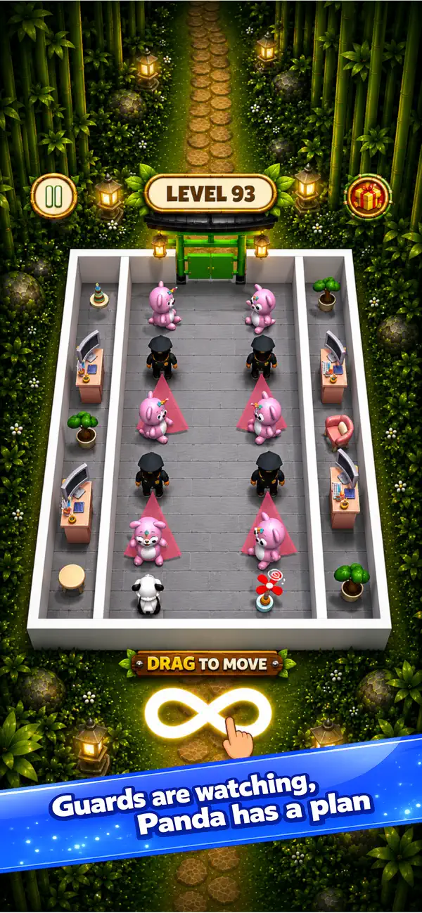 Panda Escape: Hide & Seek