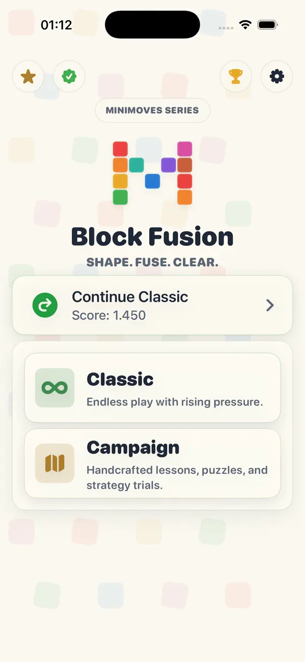 Mini Moves: Block Fusion