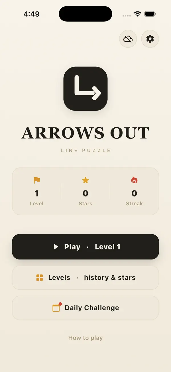Arrows Out: Line Puzzle
