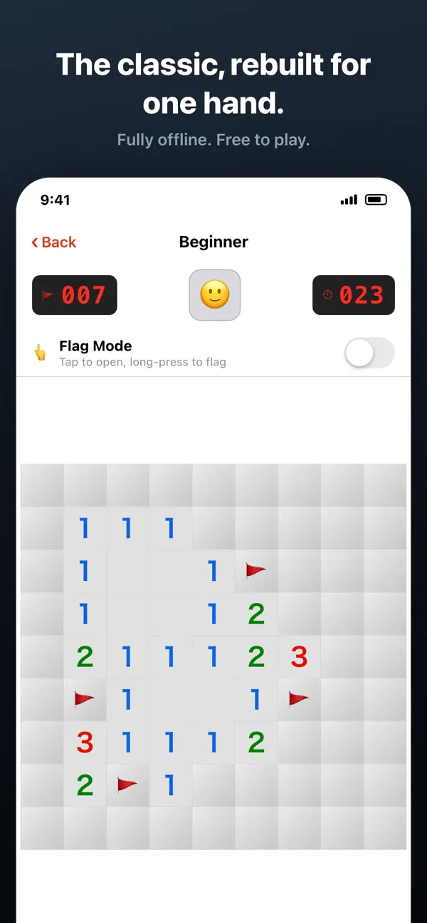 Minesweeper: One-Hand Puzzle