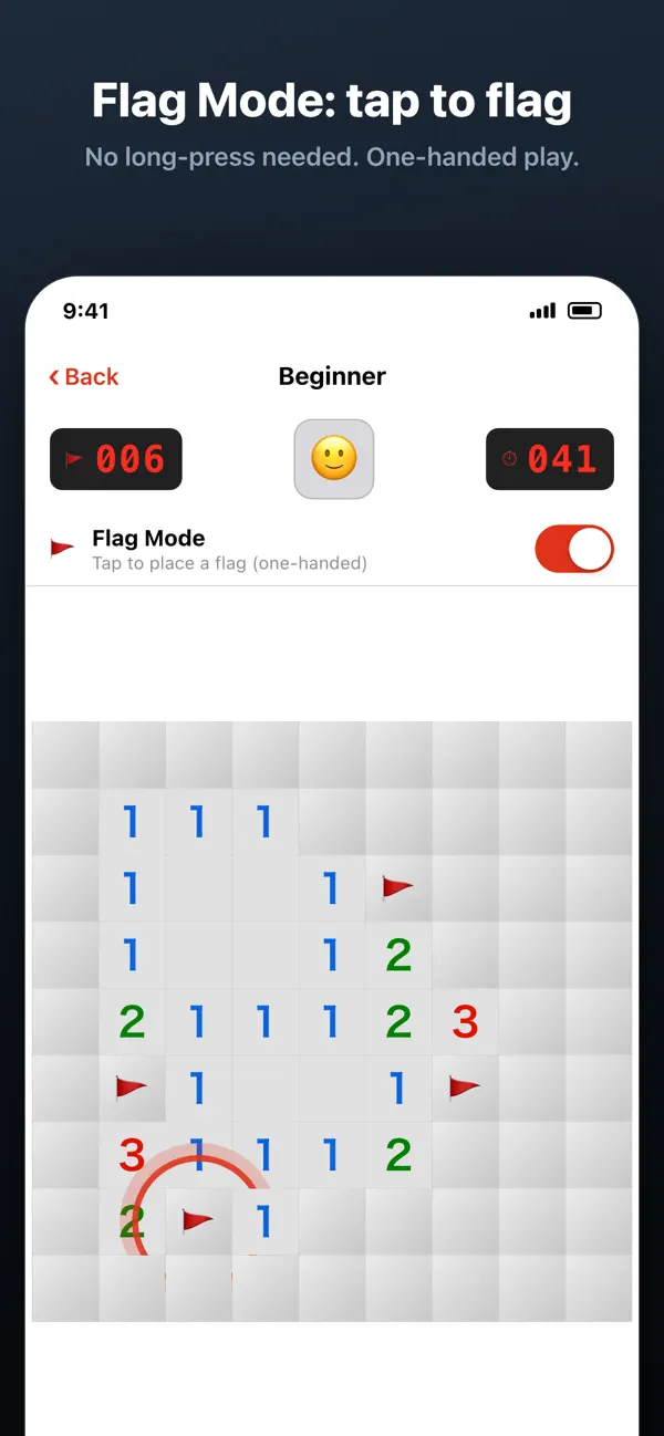 Minesweeper: One-Hand Puzzle