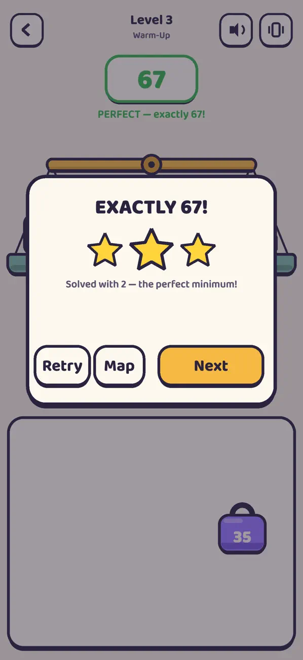 Exactly 67: Number Puzzle