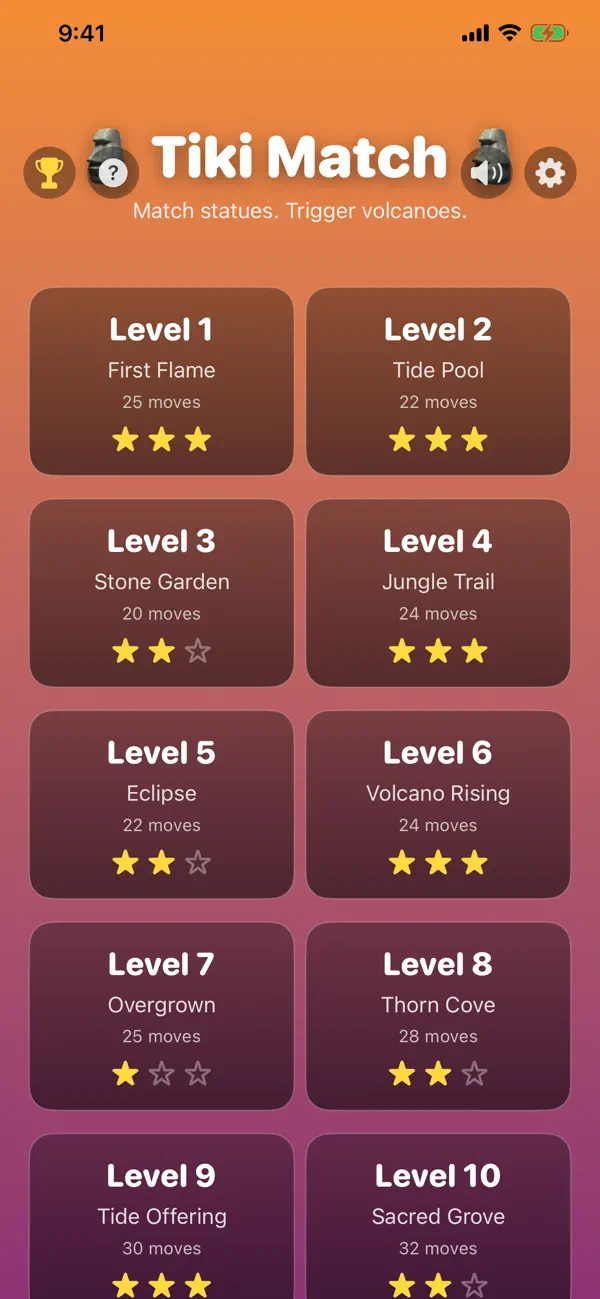 Tiki Match: Island Puzzle