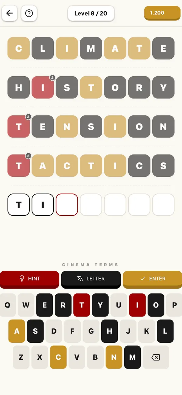 CineGram: Movie Word Puzzle