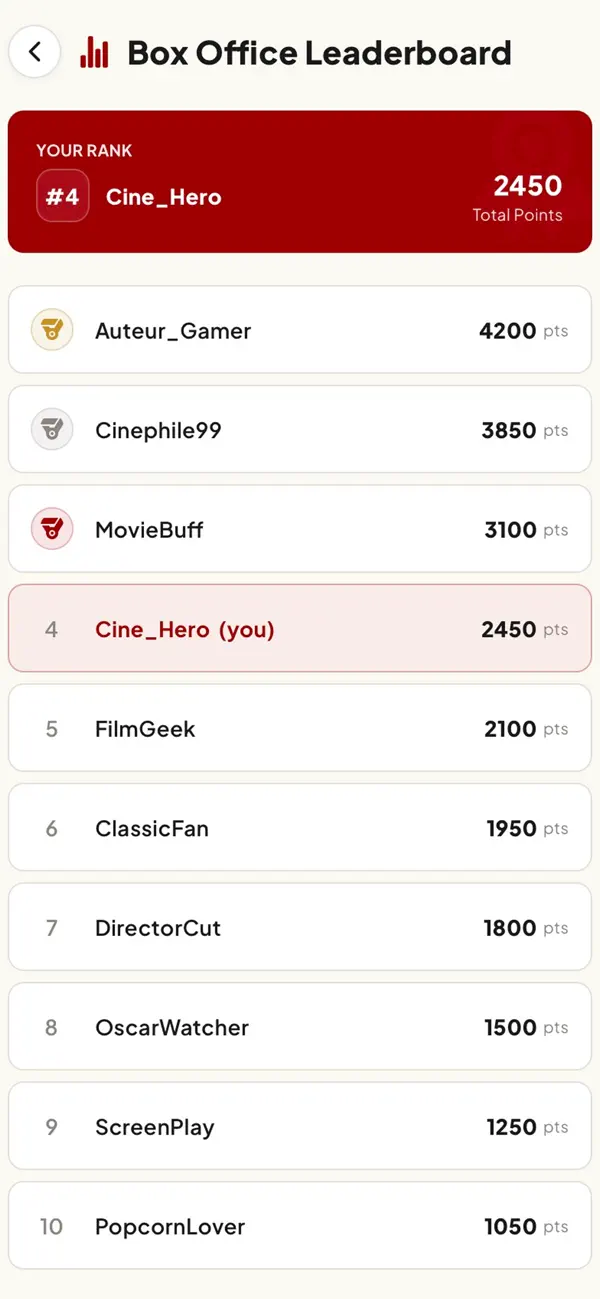 CineGram: Movie Word Puzzle