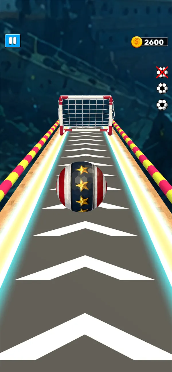 Rolling Ball Runner Sky Goal