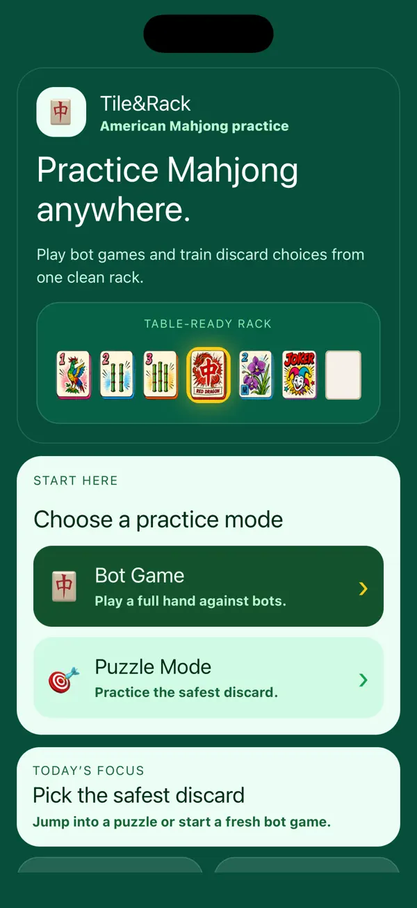 Tile & Rack: Smart Mahjong