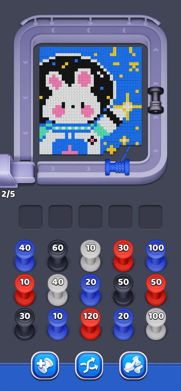 Pixel Yarn: Sort Puzzle