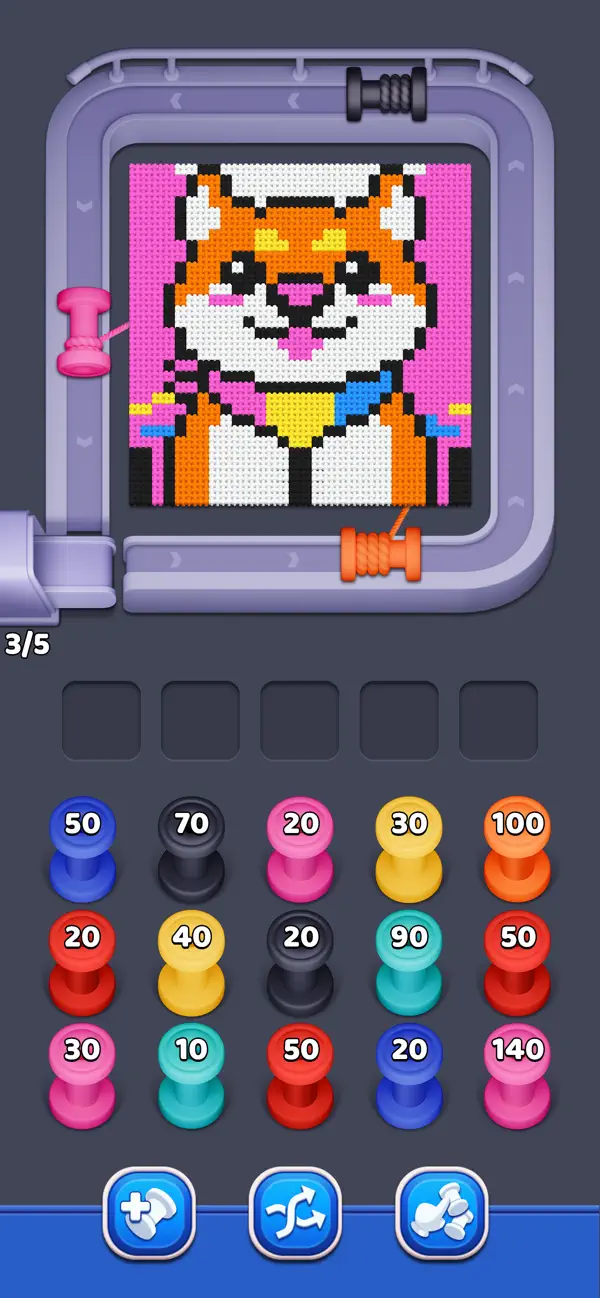 Pixel Yarn: Sort Puzzle