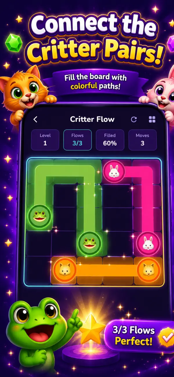 Critter Crush — Multi-Game App