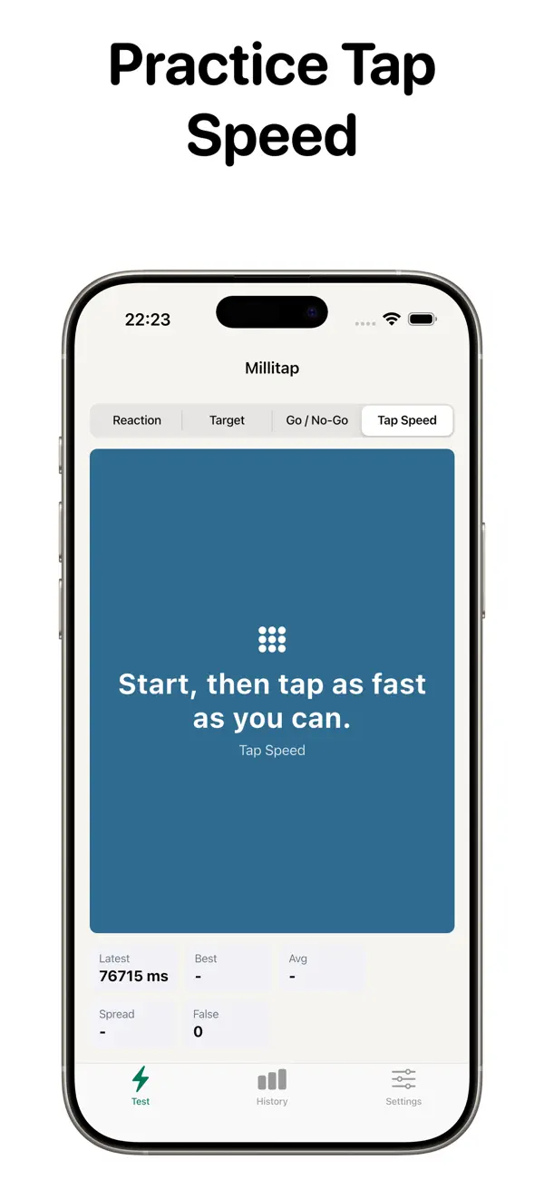 Millitap: Tap Targets