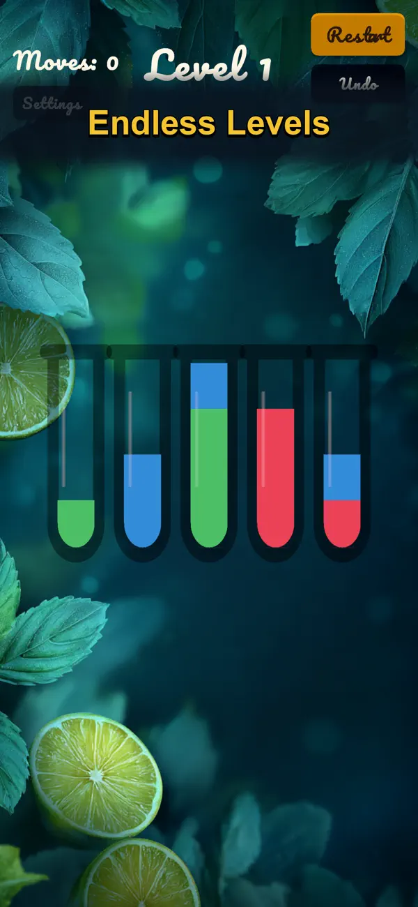 Cocktail Sort: Water Puzzle