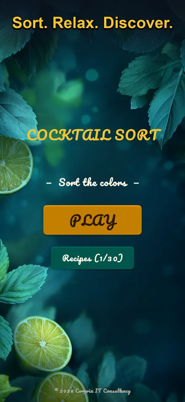 Cocktail Sort: Water Puzzle