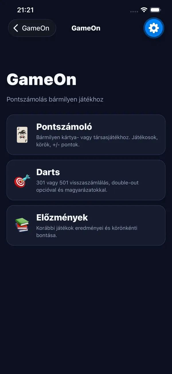 GameOn – Score & Darts