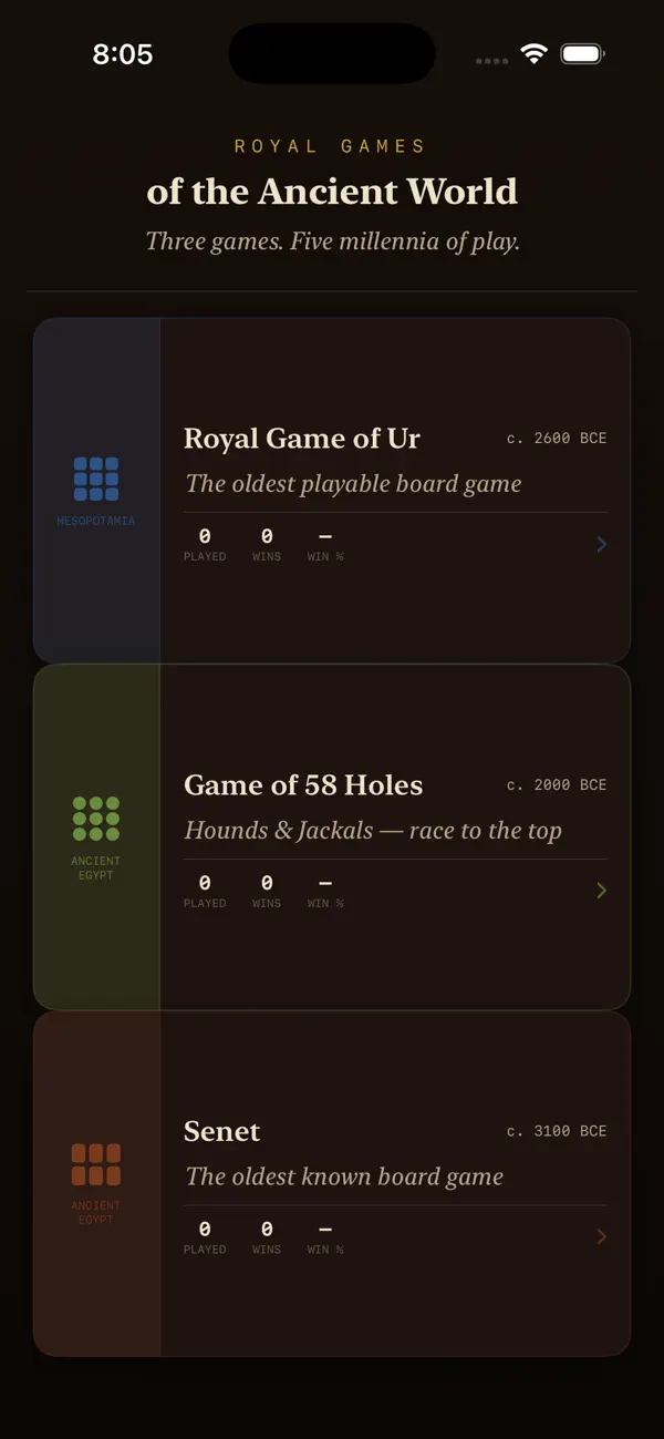 Royal Games Of Ur