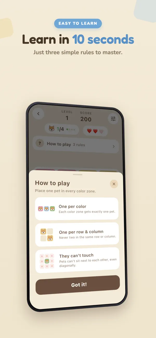 Petsdoku: Cute Logic Puzzle