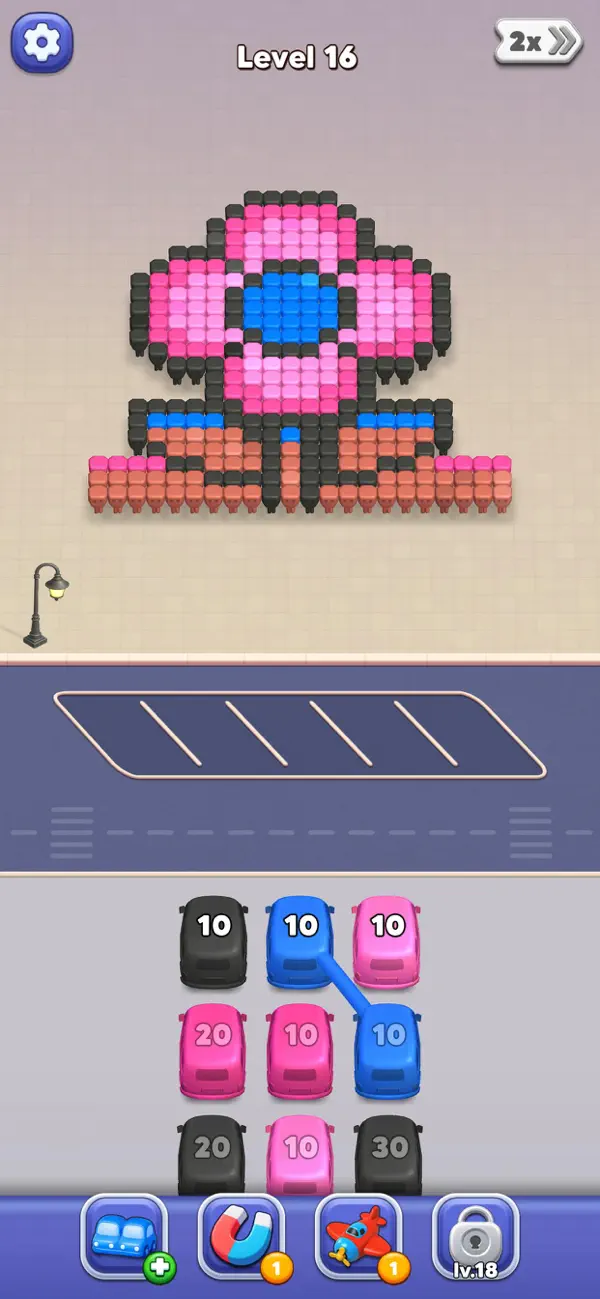 Pixel Break: Car Sort