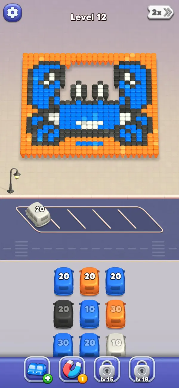 Pixel Break: Car Sort