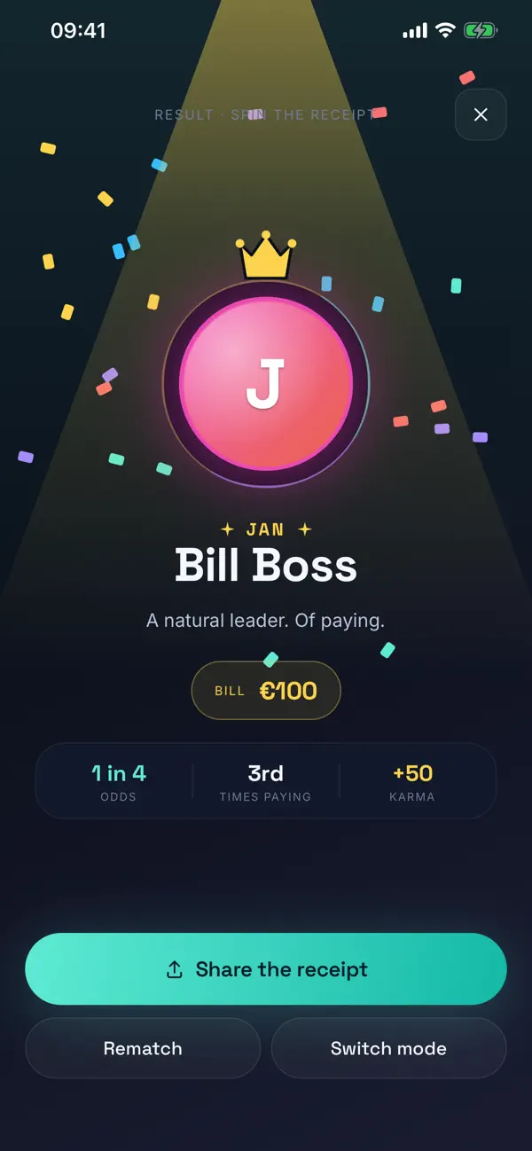 Who Pays? — Random Picker