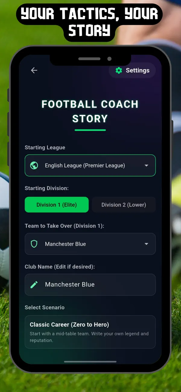 Coach Football Story